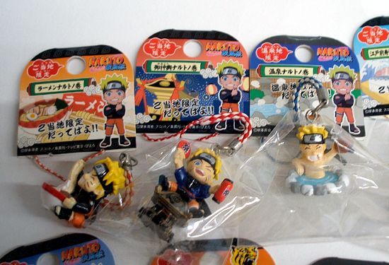 ほぼ未開封・未使用 ☆ NARUTO 疾風伝 ご当地 根付ストラップ 15個