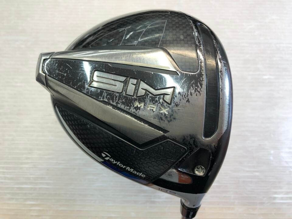 【美品】TaylorMade SIM MAX 10.5度 ツアーAD tp6-s テーラーメイド SIM MAX 10.5度 ツアーAD TP-6 Sフレックス ドライバー