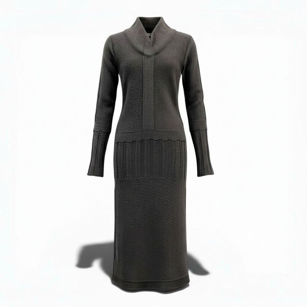 10a13 FENDI フェンディ ロングニットワンピース タイトワンピース