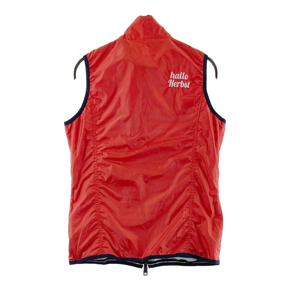 サイズ：M AND PER SE アンパスィ リバーシブル ベスト 花柄×ボーダー