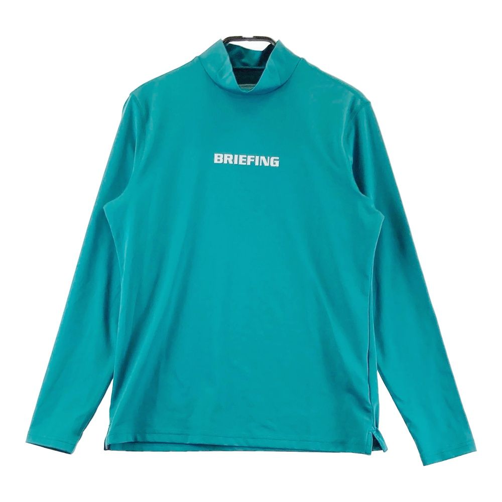 ブリーフィングゴルフ　メンズ　モックネックシャツ　グリーン　緑　サイズL ブリーフィング（BRIEFING）（メンズ）モックネック ゴルフ 半袖