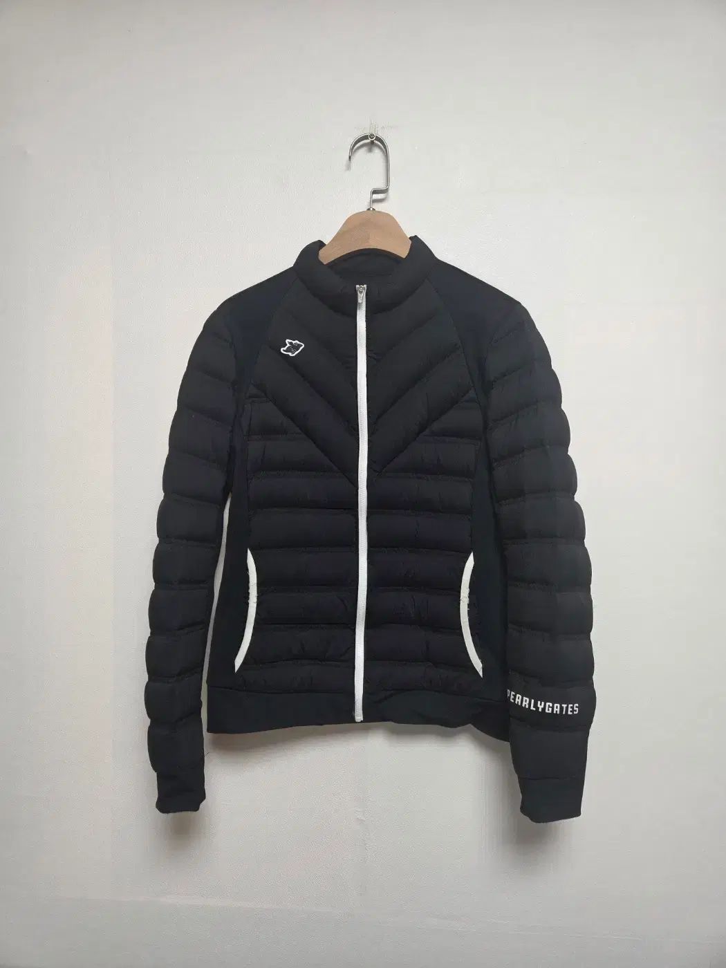 パーリーゲイツ レディース ゴルフ ダウン グース 軽量ダウン ブラック