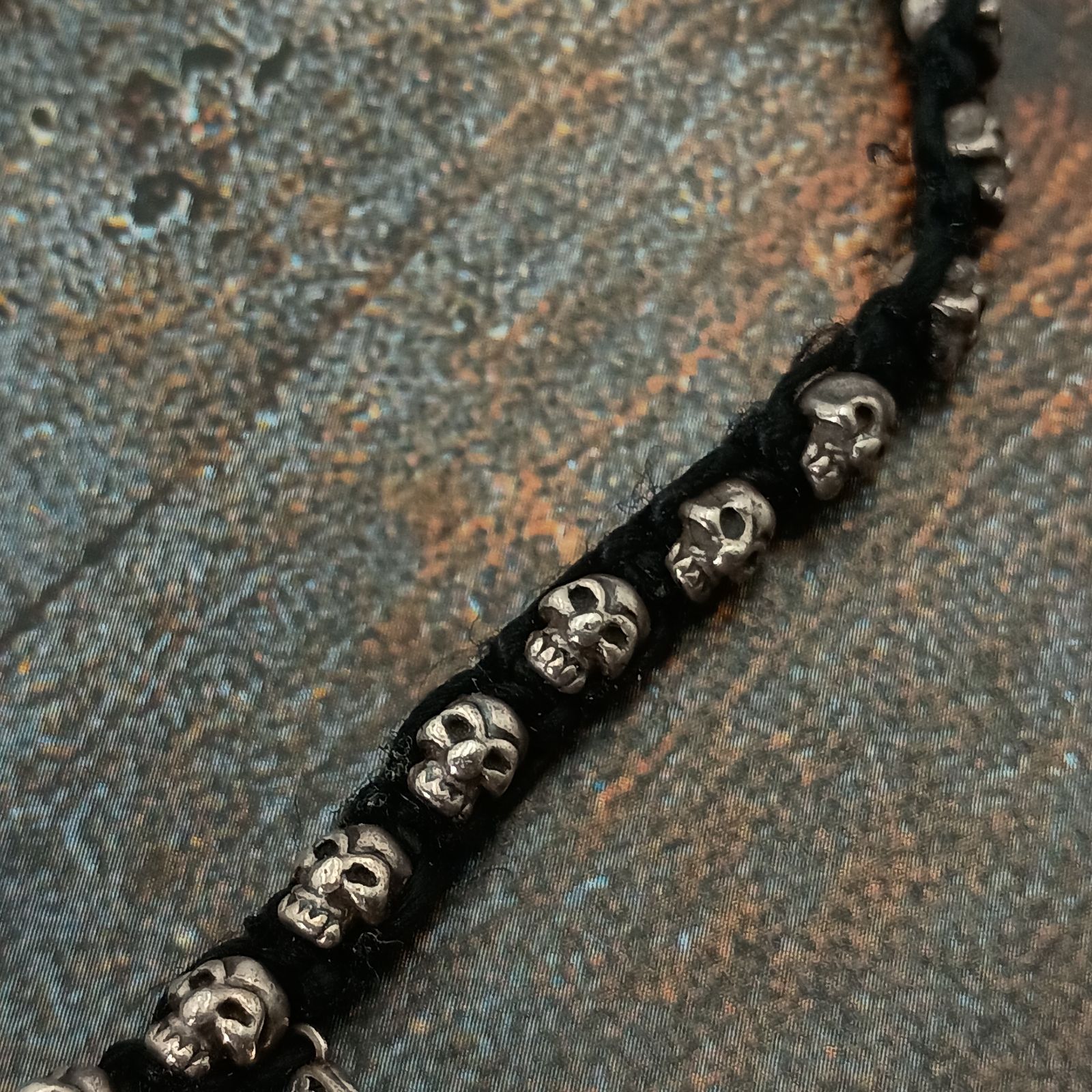 M.Cohen エムコーエン スカルブレスレット メンズ シルバー