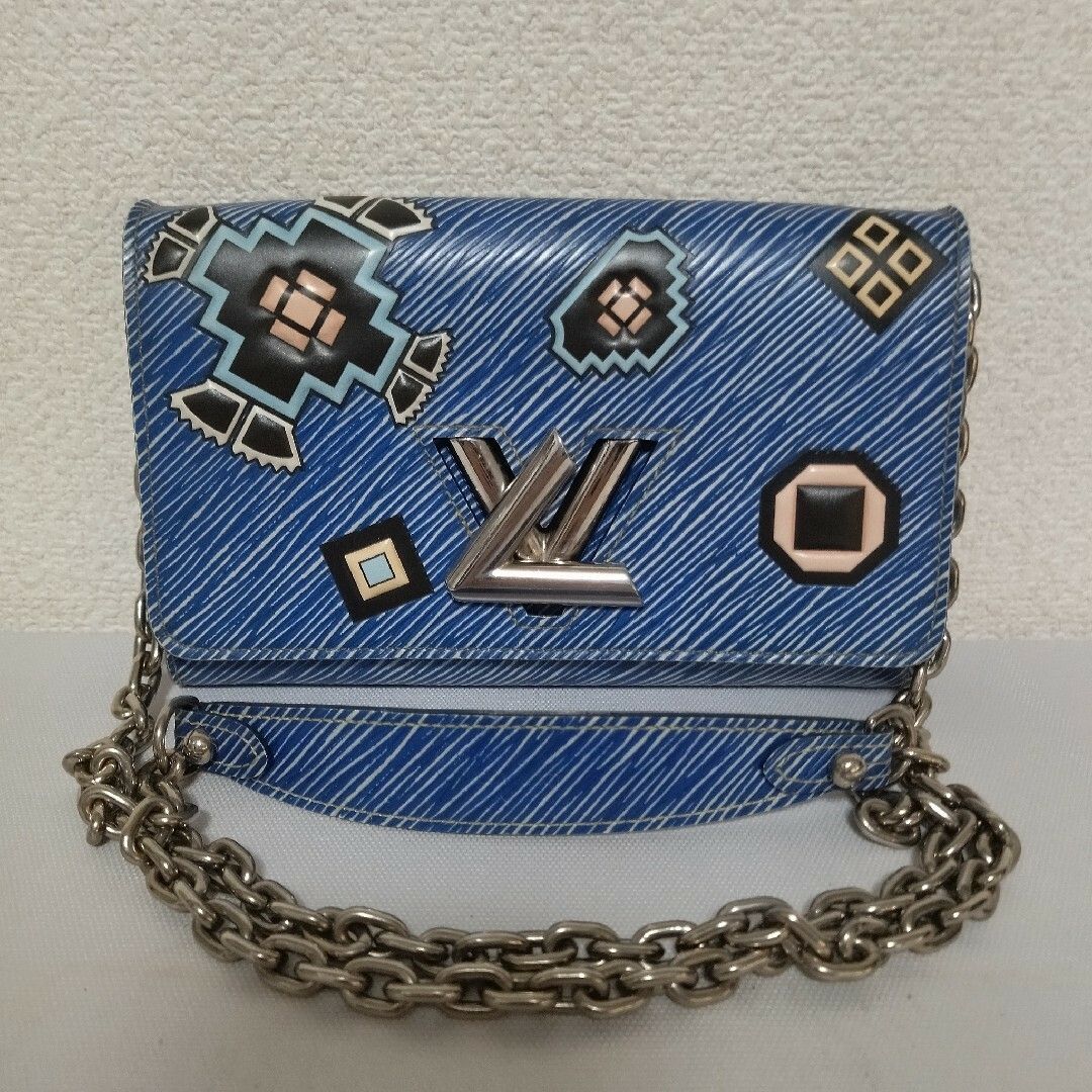 美品 ルイヴィトン エピデニム ポルトフォイユツイストチェーン M61490