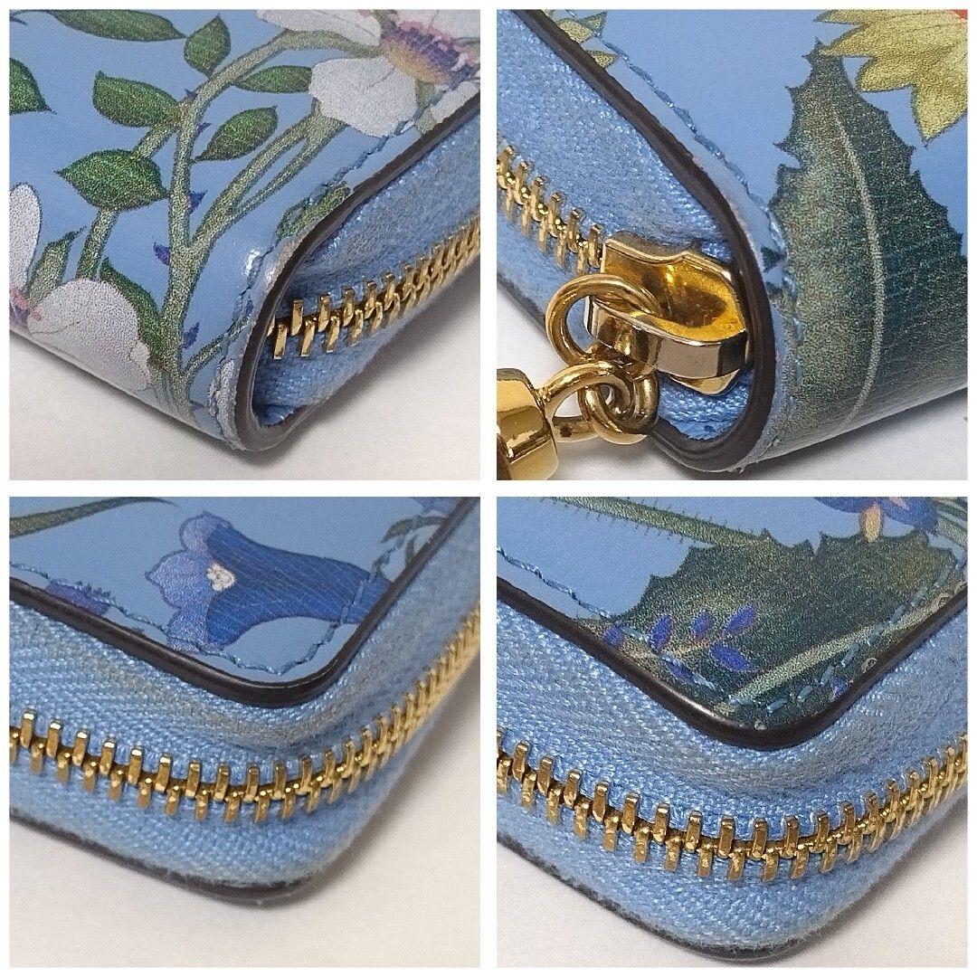 激レア美品✨グッチ◇限定品フローラショルダーチェーン長財布　水色ゴールド金具 美品 グッチ ニムフェア ニューフローラ 長財布 ブルー 453158 - メルカリ