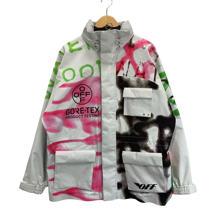 中古品】OFF-WHITE オフホワイト 19AW GORE-TEX PAINT MOUNTAIN JACKET