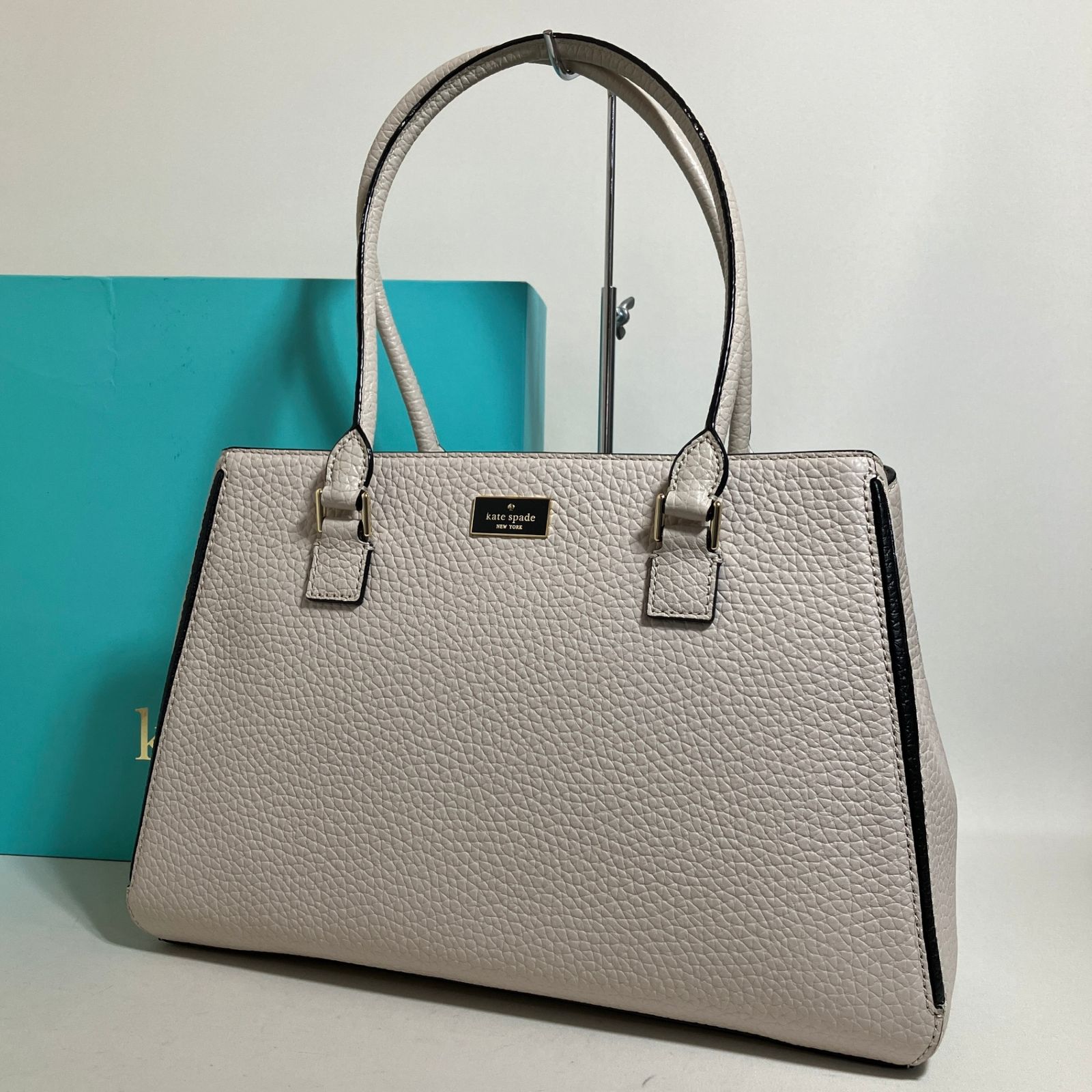 2512-136｜未使用｜ケイトスペード ハンドバッグ レザー グレージュ