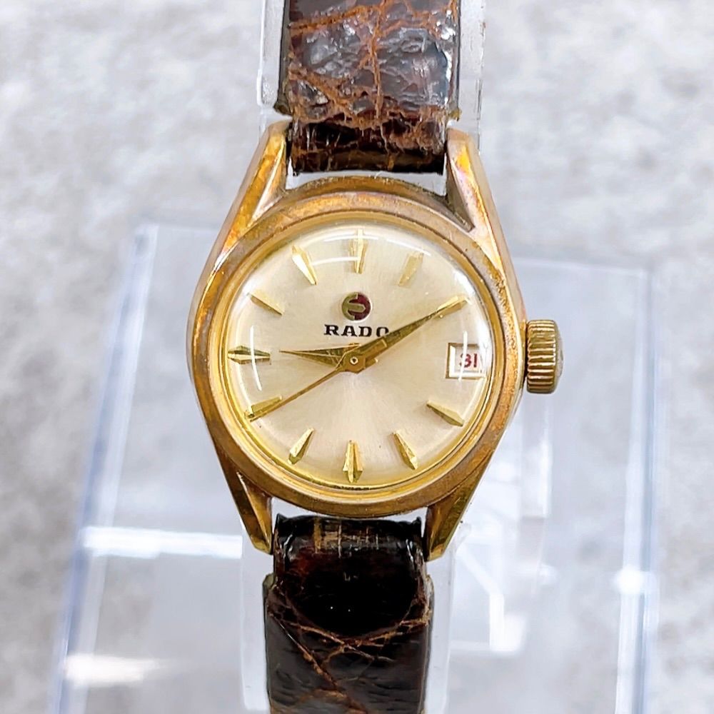 H-487 RADO ラドー レディース腕時計 手巻き 5720604 ゴールド文字盤