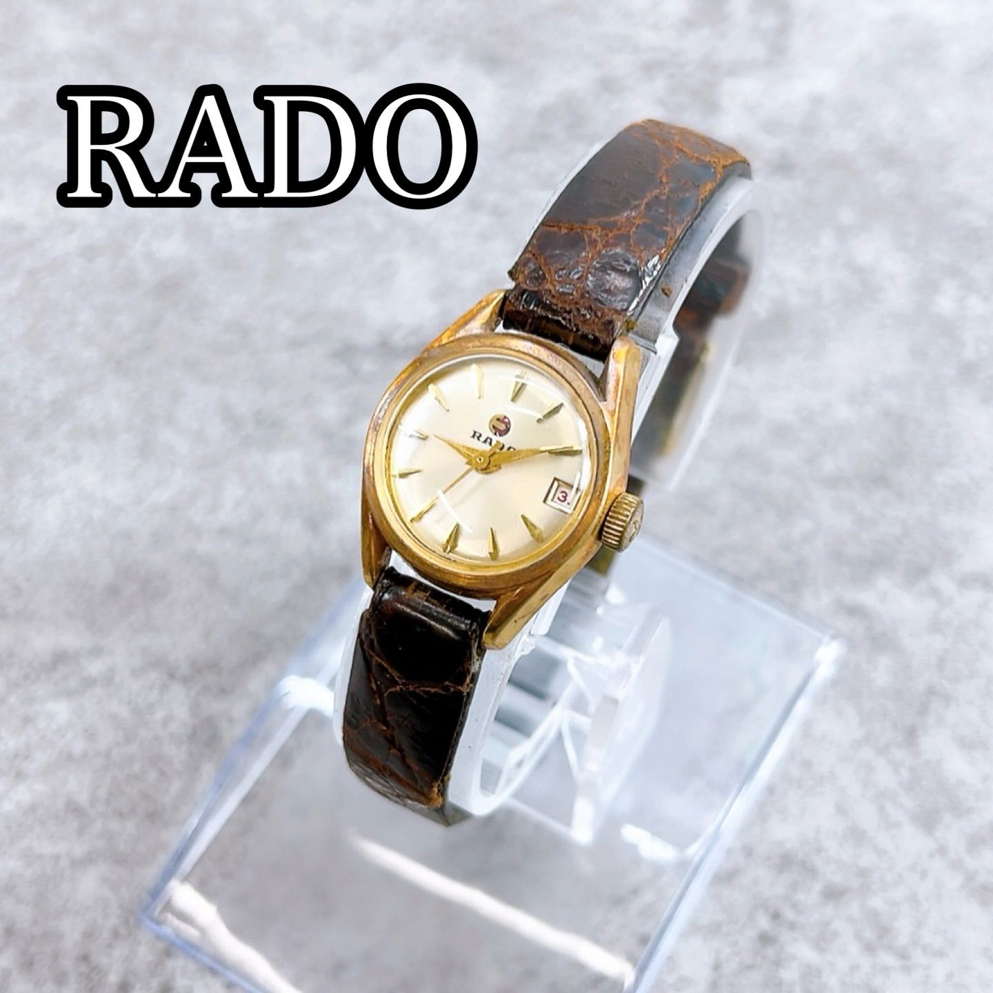 H-487 RADO ラドー レディース腕時計 手巻き 5720604 ゴールド文字盤