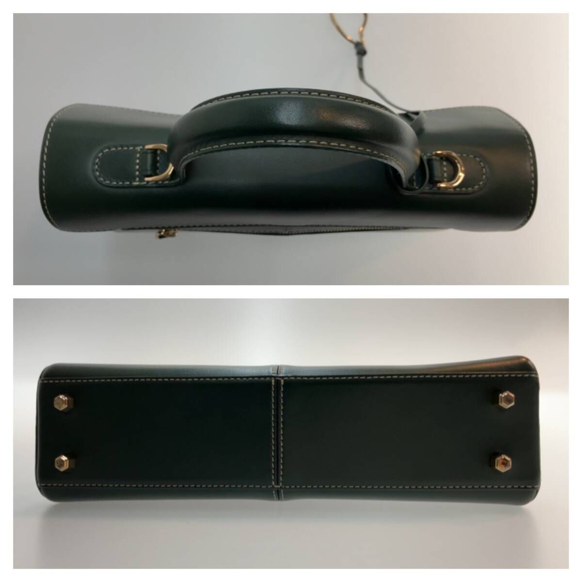 ☆ CAFUNE カフネ 2WAY ハンドバッグ ショルダーバッグ グリーン 通年 