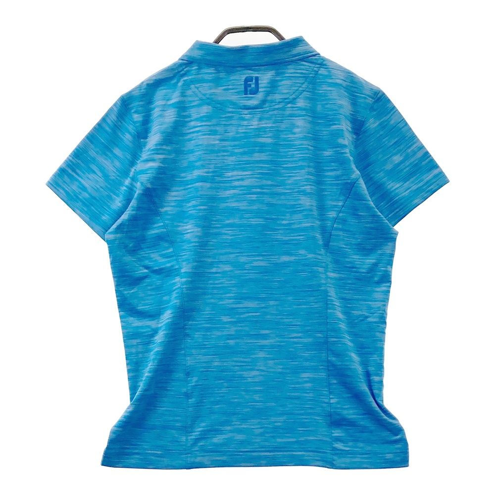 サイズ：L FOOT JOY フットジョイ  半袖ポロシャツ 総柄 ブルー系 [240101599121] ゴルフウェア レディース ストスト