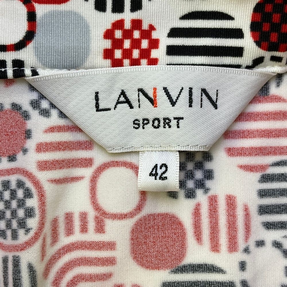 サイズ：42 LANVIN SPORT ランバン スポール ハーフジップ 半袖Tシャツ