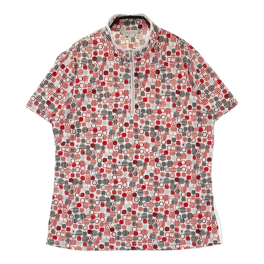 サイズ：42 LANVIN SPORT ランバン スポール ハーフジップ 半袖Tシャツ