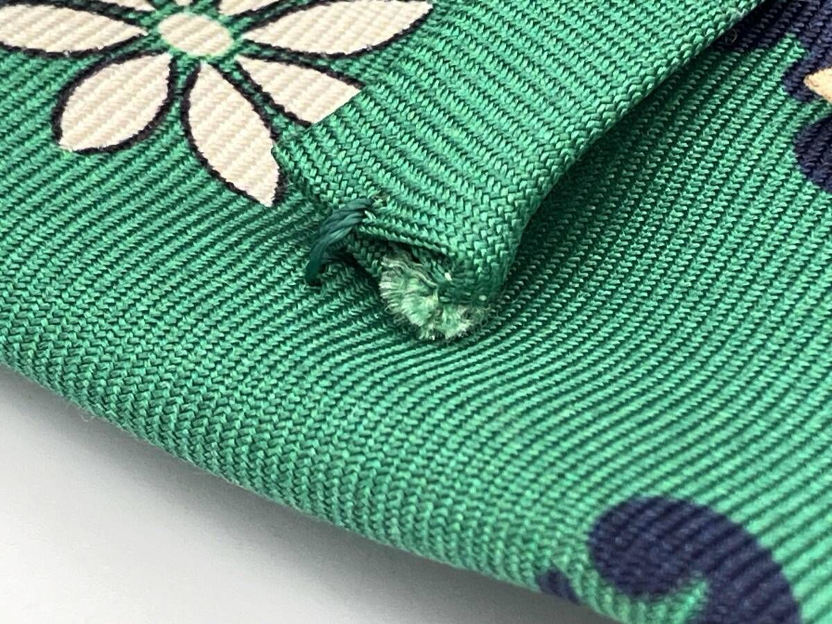 FUMAGALLI フラワー柄シルクネクタイ グリーン系 フマガッリ - メルカリ