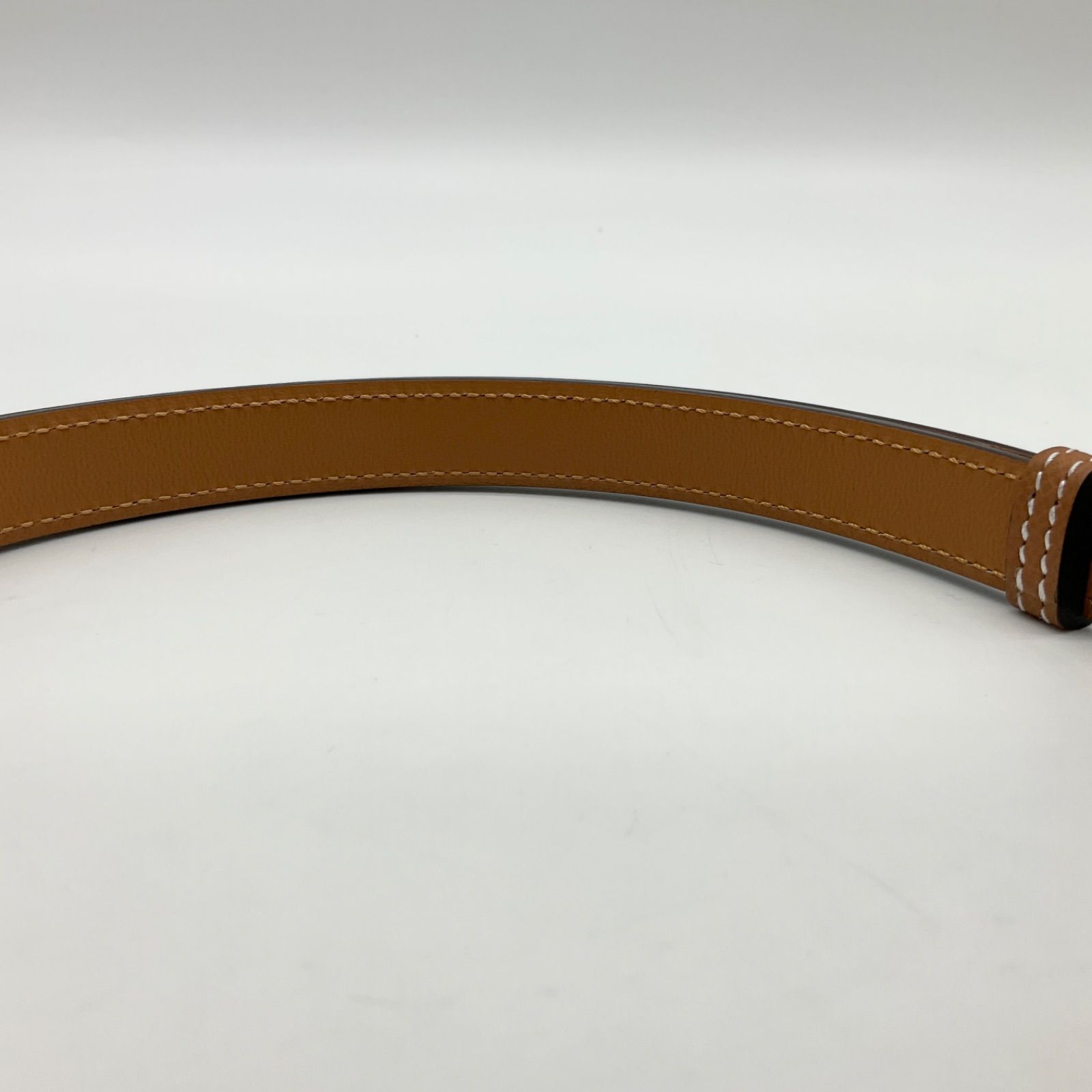 HERMES エルメス ケリー 18 ベルト ヴォーエプソン ゴールド ブラウン