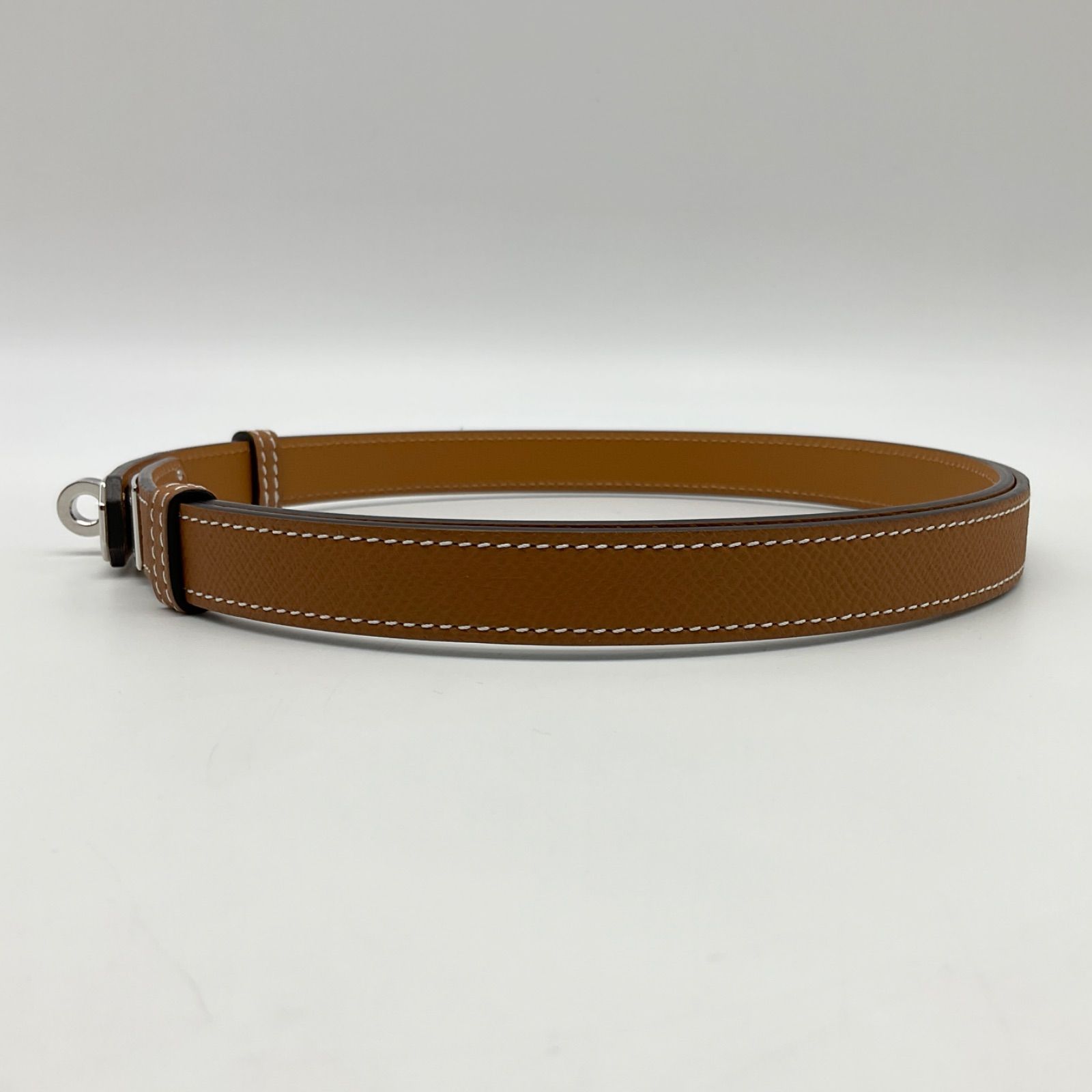HERMES エルメス ケリー 18 ベルト ヴォーエプソン ゴールド ブラウン