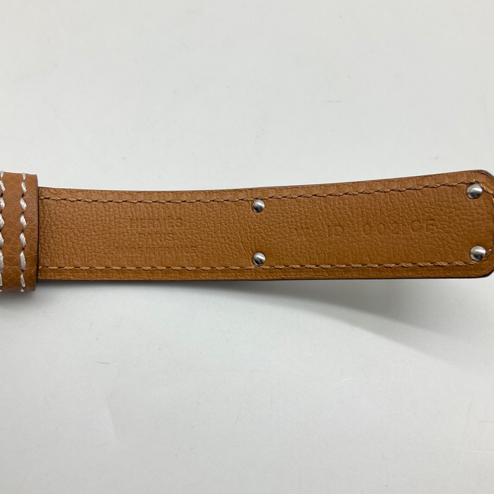 HERMES エルメス ケリー 18 ベルト ヴォーエプソン ゴールド ブラウン