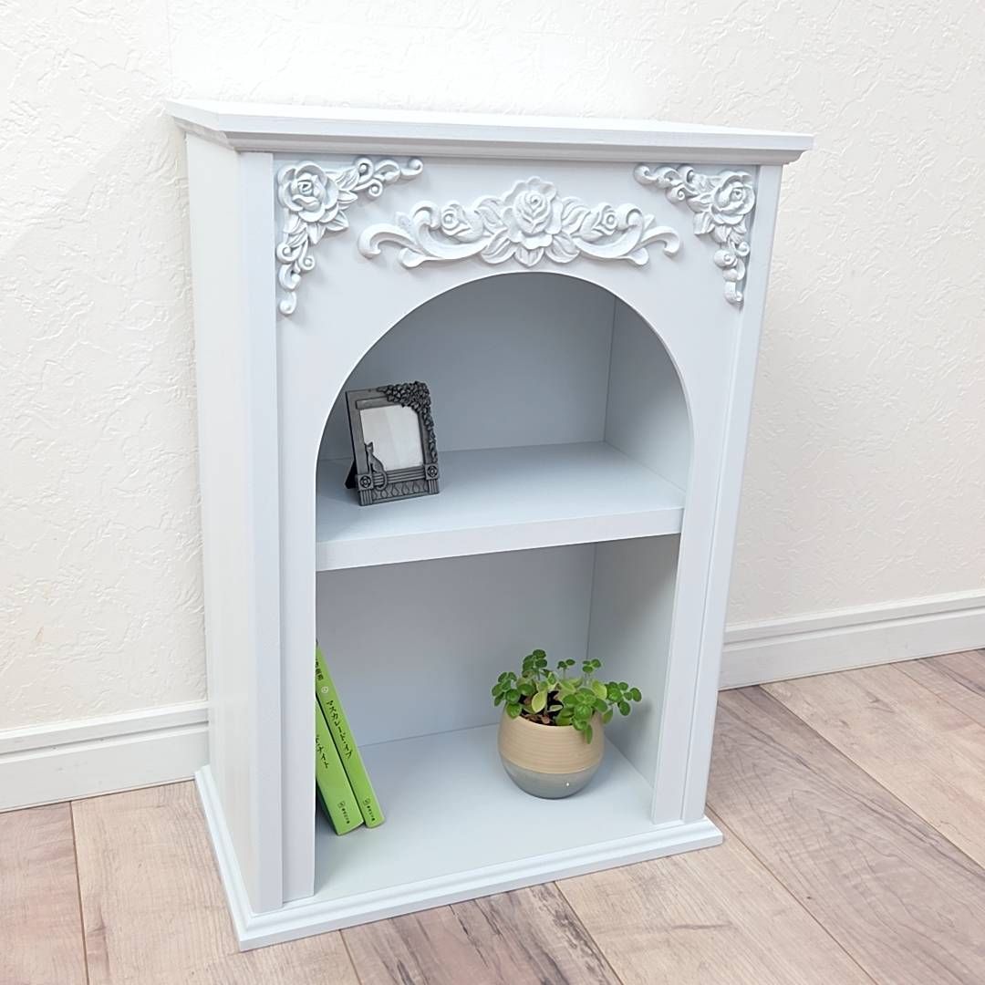 アンティーク マントルピース ロココ調 飾り棚 白家具 楽天市場】アンティーク調マントルピース 幅80 幅110 猫脚プリンセス