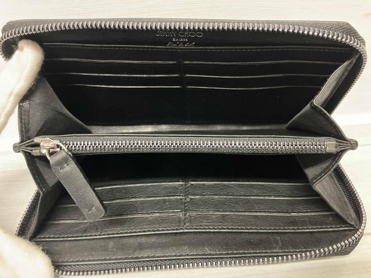 JIMMY CHOO ジミーチュウ ラウンドファスナー 長財布 ロングウォレット 