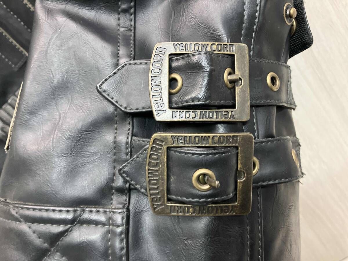 YeLLOW CORN（イエローコーン）ライダースレザーベスト YB-1311