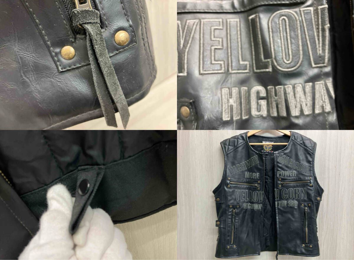 YeLLOW CORN（イエローコーン）ライダースレザーベスト YB-1311
