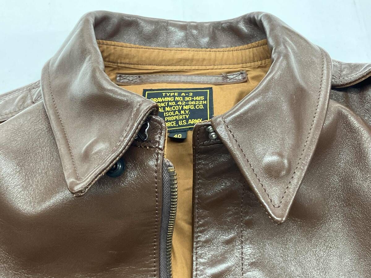 THE REAL McCOY'S A-2 フライトジャケット リアルマッコイズ レザー