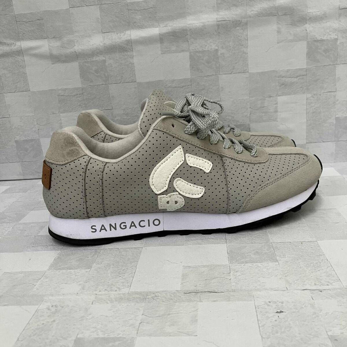 SANGACIO サンガッチョ スニーカーにゅ～ず MOM GRAY 26cm グレー