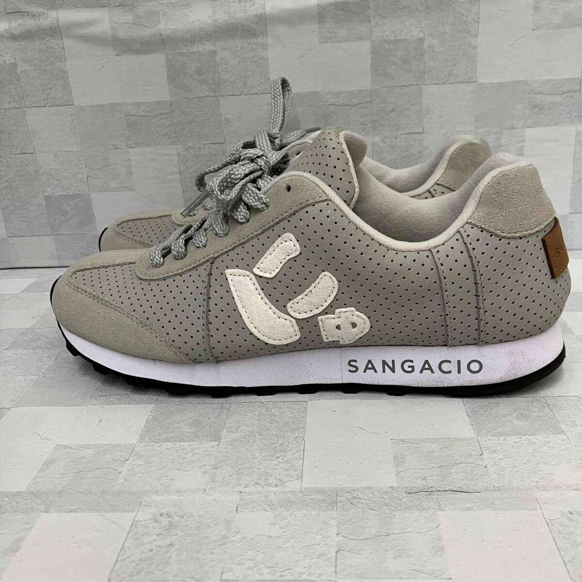 SANGACIO サンガッチョ スニーカーにゅ～ず MOM GRAY 26cm グレー 