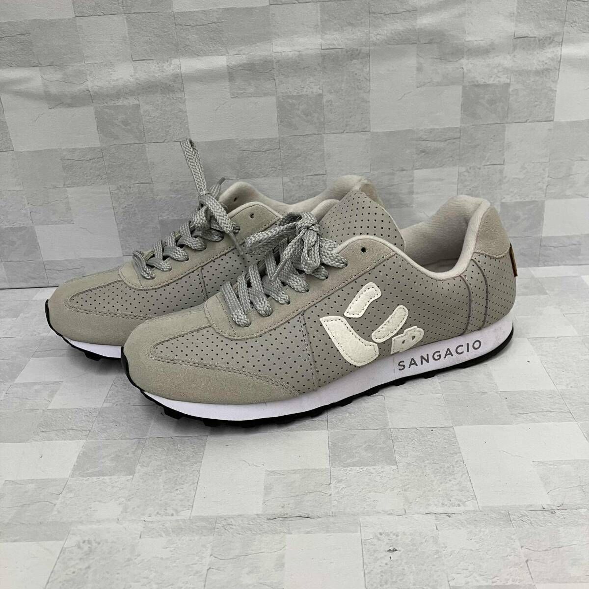SANGACIO サンガッチョ スニーカーにゅ～ず MOM GRAY 26cm グレー