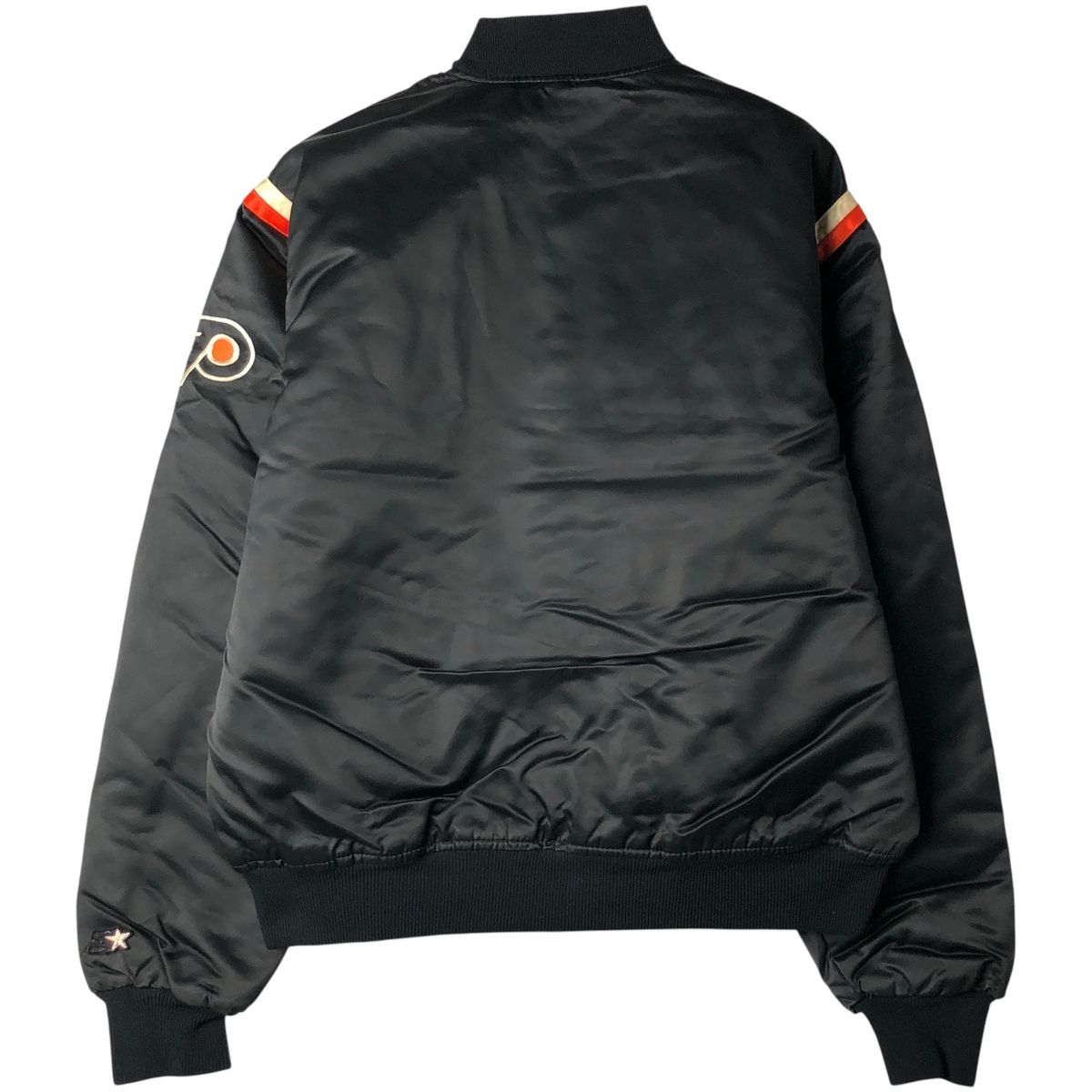 80~90年代 NHL FLYERS フライヤーズ スタジャン USA製 M 古着 80年代 スターター Starter NHL PHILADELPHIA FLYERS フィラ