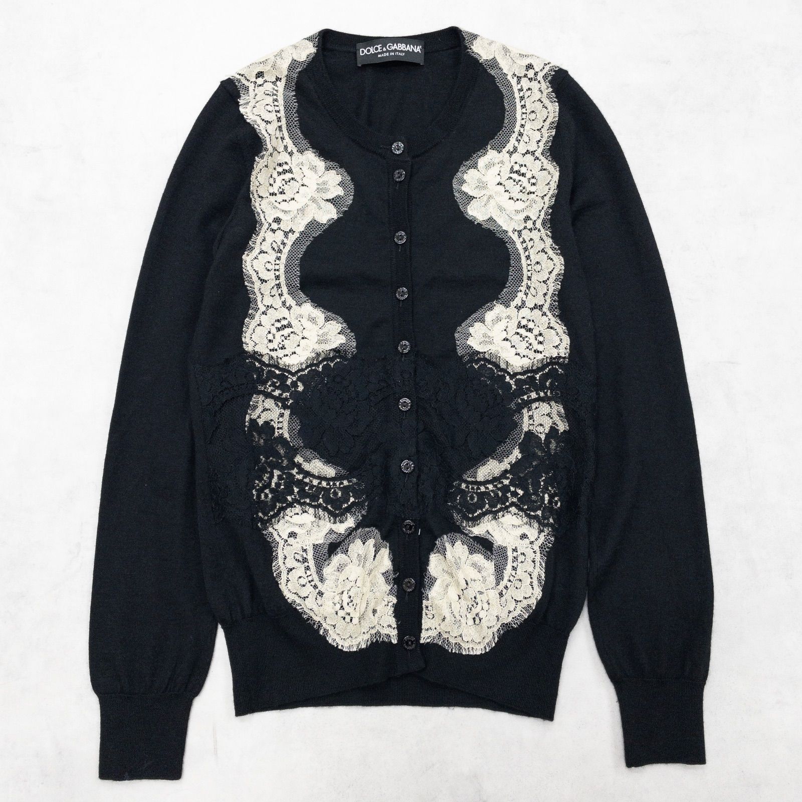 【2月限定値下げ】ドルチェ＆ガッバーナ レースカーディガン DOLCE&GABBANA ドルチェアンドガッバーナ ニットカーディガン レース