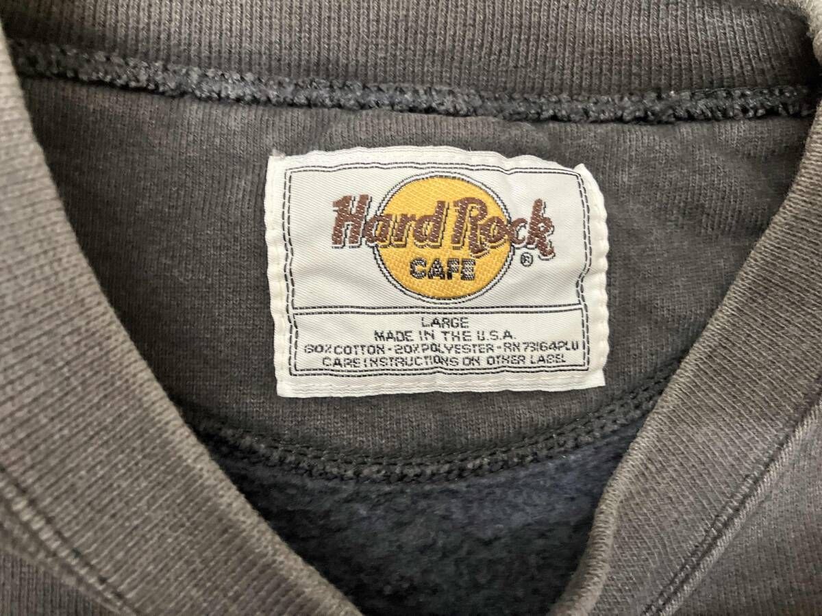 グレー HARD ROCK CAFE/スウェット/グレー/Lサイズ 古着hardrock cafe 