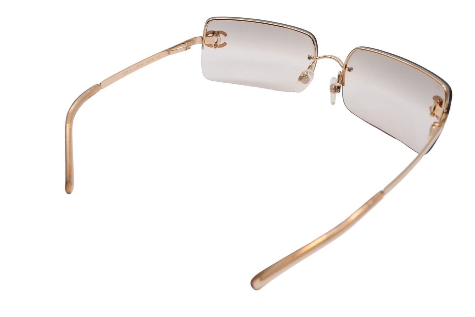 CHANEL 4120-B サングラス リムレス 極美品 ラインストーン CHANEL