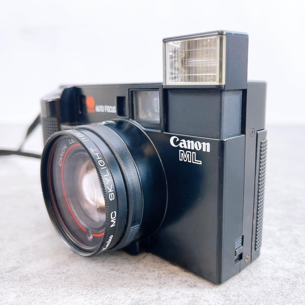 H-503 Canon AF35 ML コンパクトフィルムカメラ ブラック 動作品
