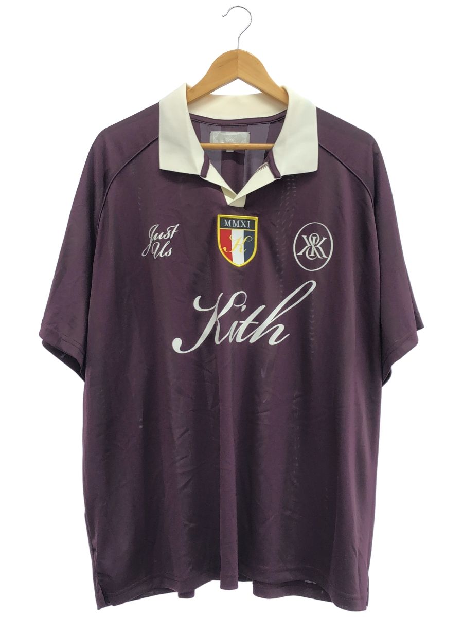 KITH (キス)SHADOW STRIPE MARCEL SOCCER TOPボルドーXL - メルカリ
