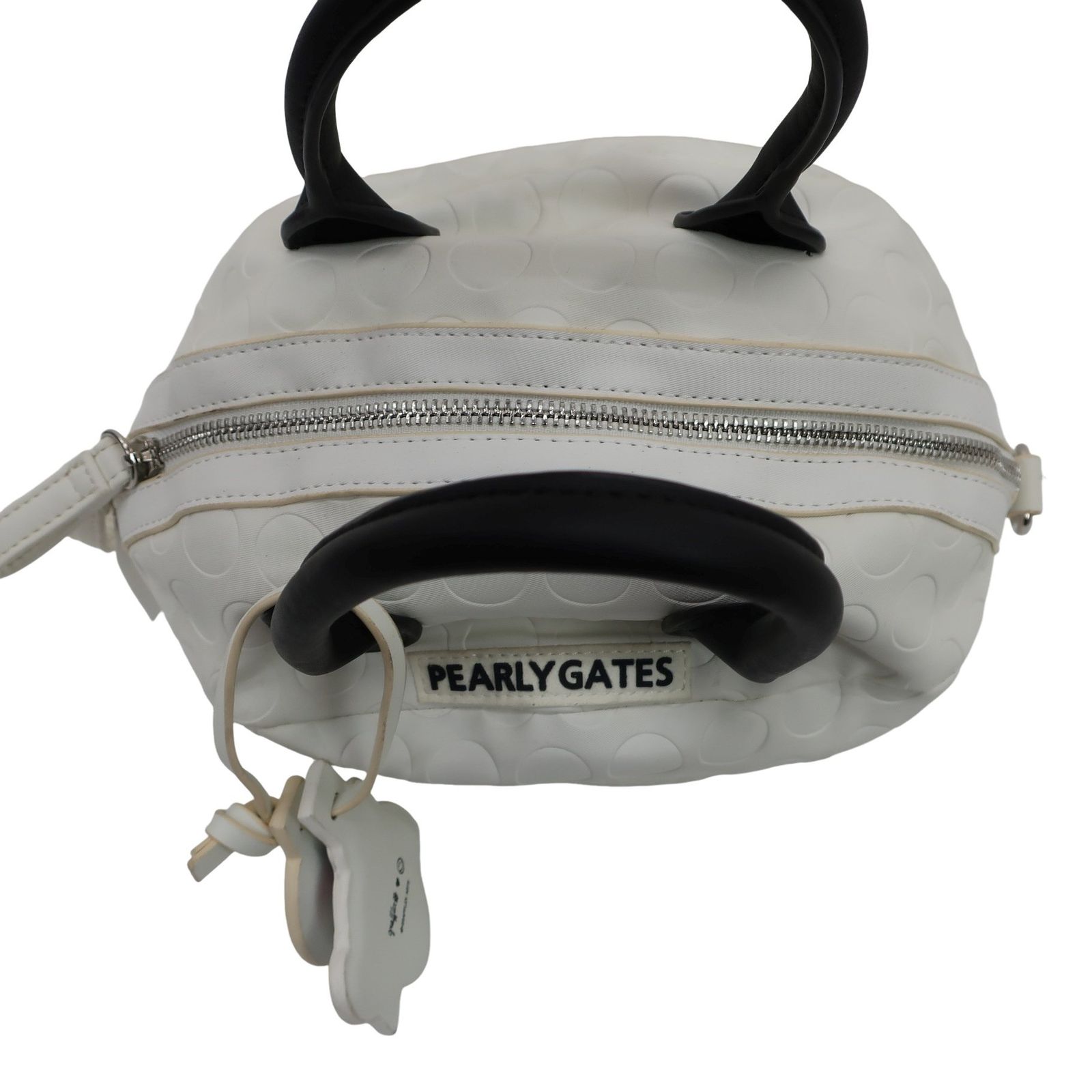 美品】PEARLY GATES(パーリーゲイツ) カートバッグ 白 フリーサイズ