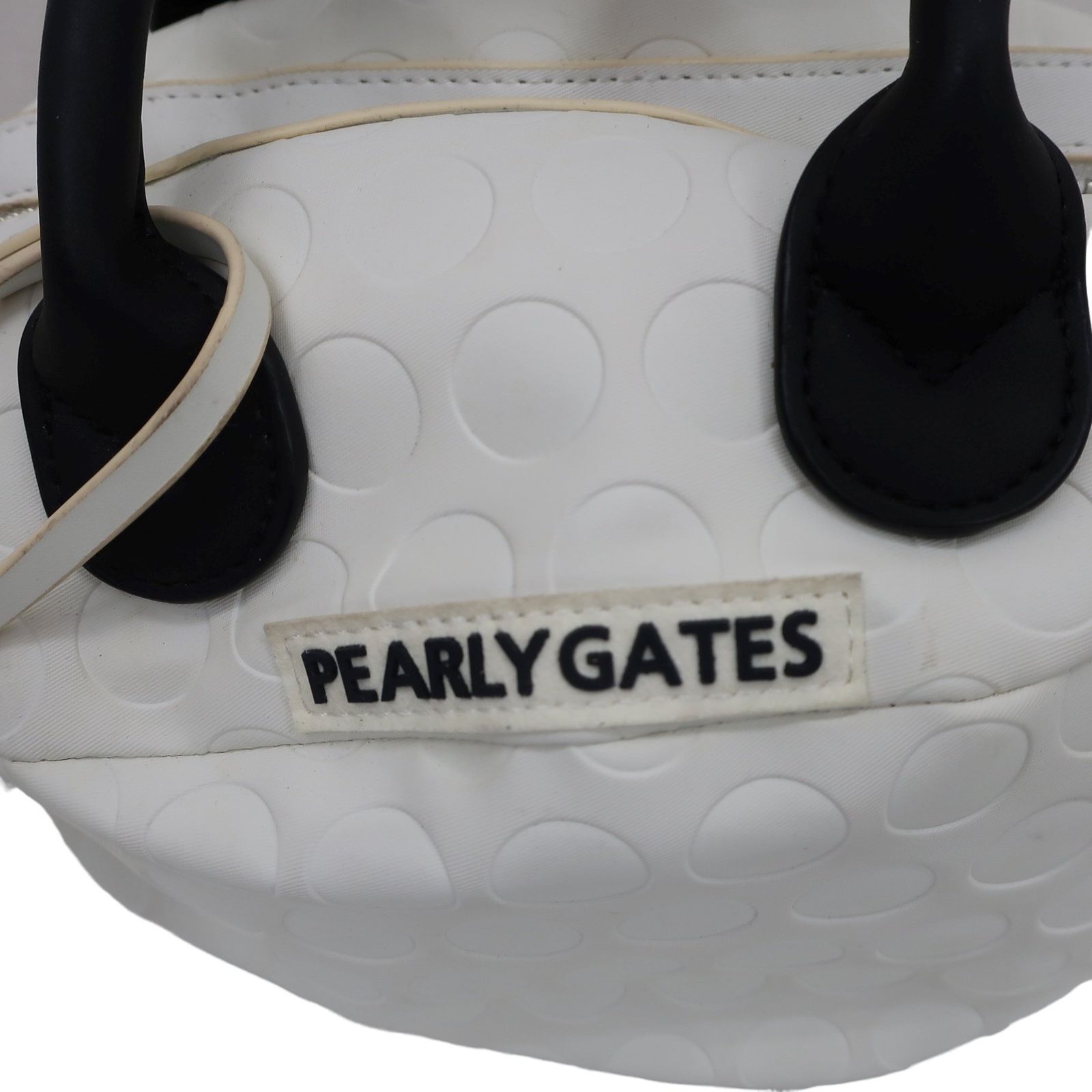 美品】PEARLY GATES(パーリーゲイツ) カートバッグ 白 フリーサイズ