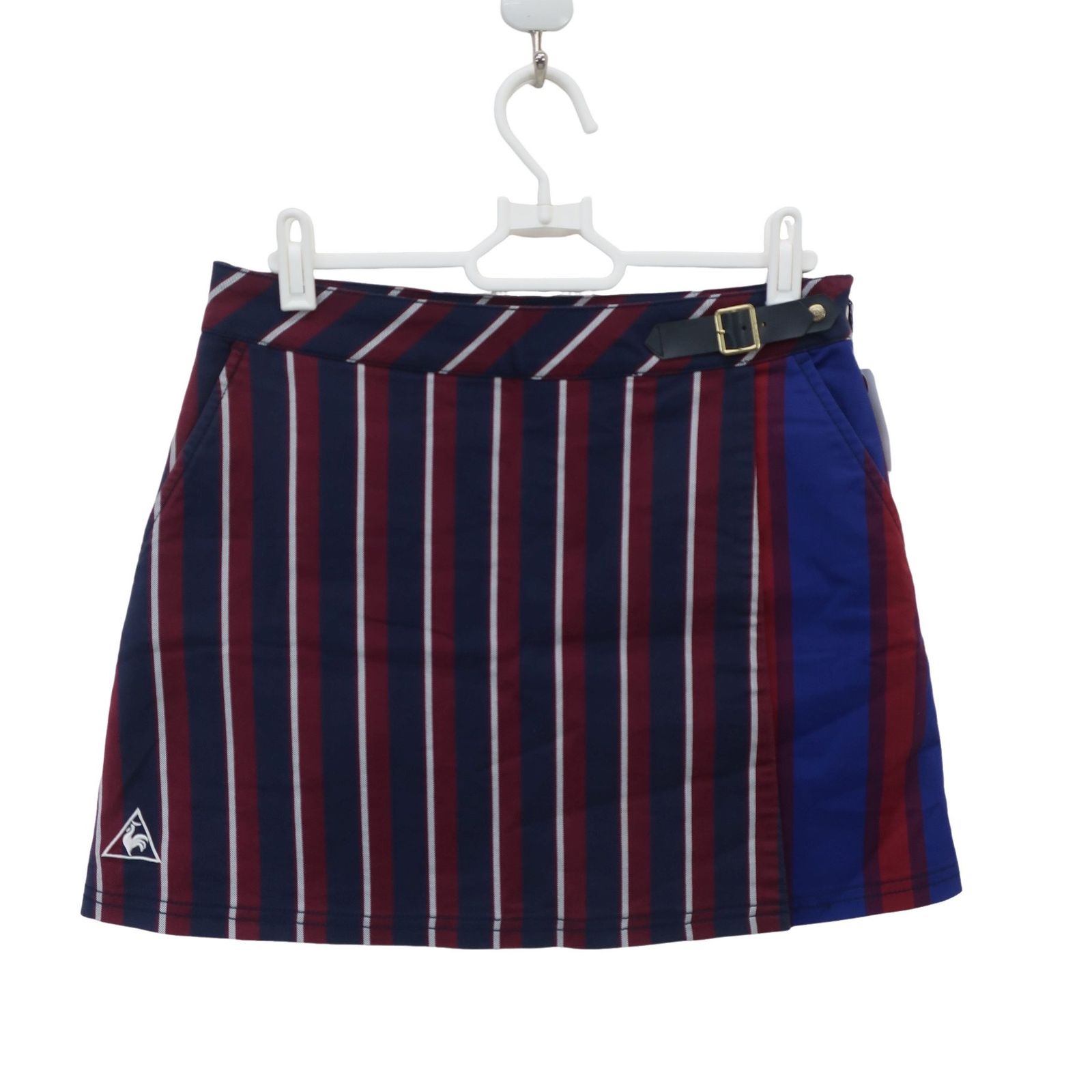 レディース ゴルフスカート ネイビー レッド 美品】le coq sportif(ルコックスポルティフ) スカート ネイビーワイン