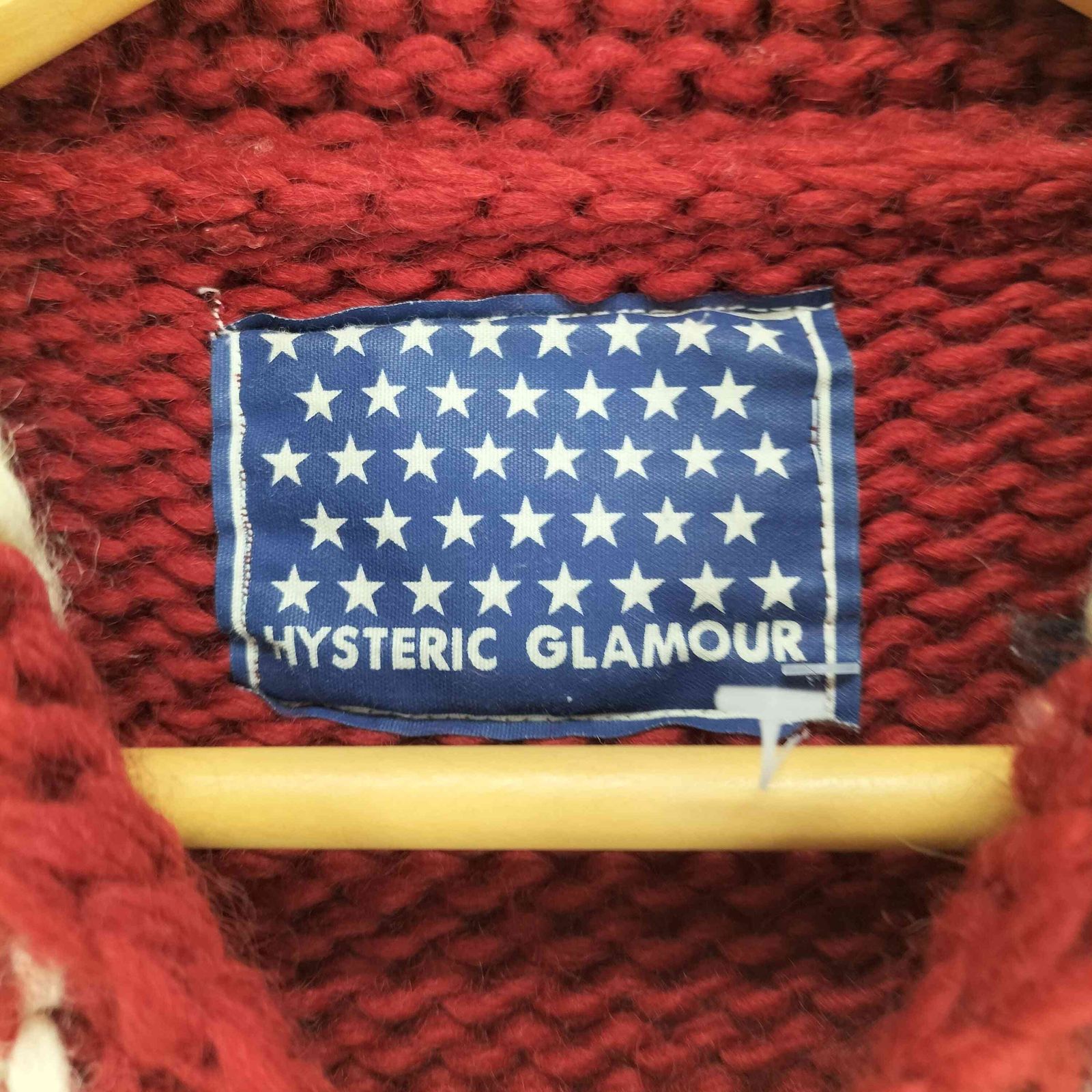 ヒステリックグラマー HYSTERIC GLAMOUR 69 RED DEVIL カウチンニット