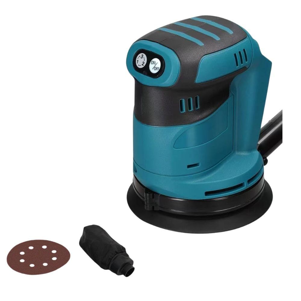 MORABLU 充電式ランダムサンダー 125 mm 3段変速 マキタ汎用18 Vバッテリー対応 木工研磨 荒削り 本体のみ