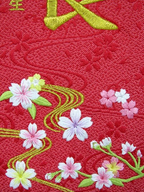 前旗 村上 特小サイズ 高さ30 cm 幅8 5 高さ23 旗サイズ 名旗 座敷旗 ひな人形 雛人形 お祝品 日本製 No MK 199 857 朱赤 流水桜