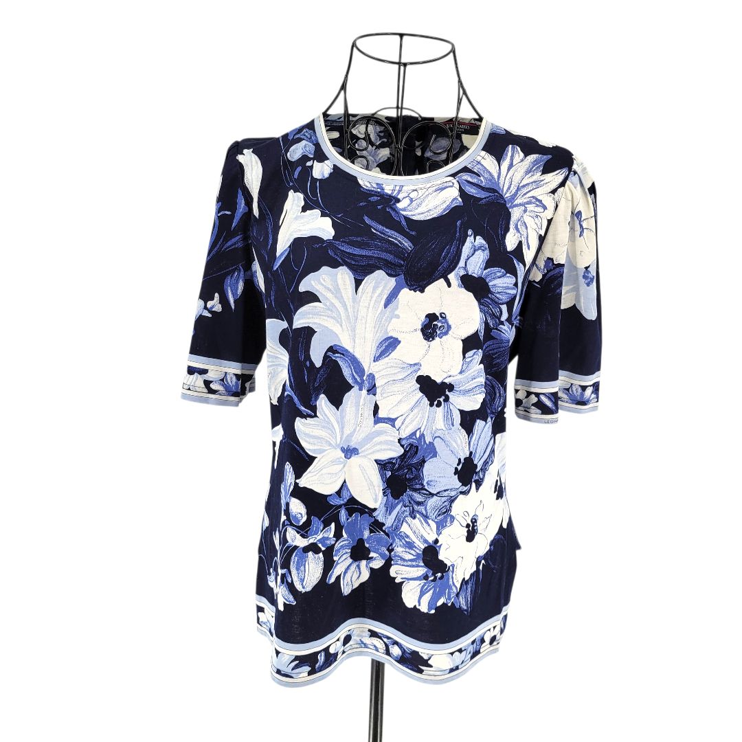 美品】LEONARD FASHION PARIS レオナール カットソー トップス ブルー