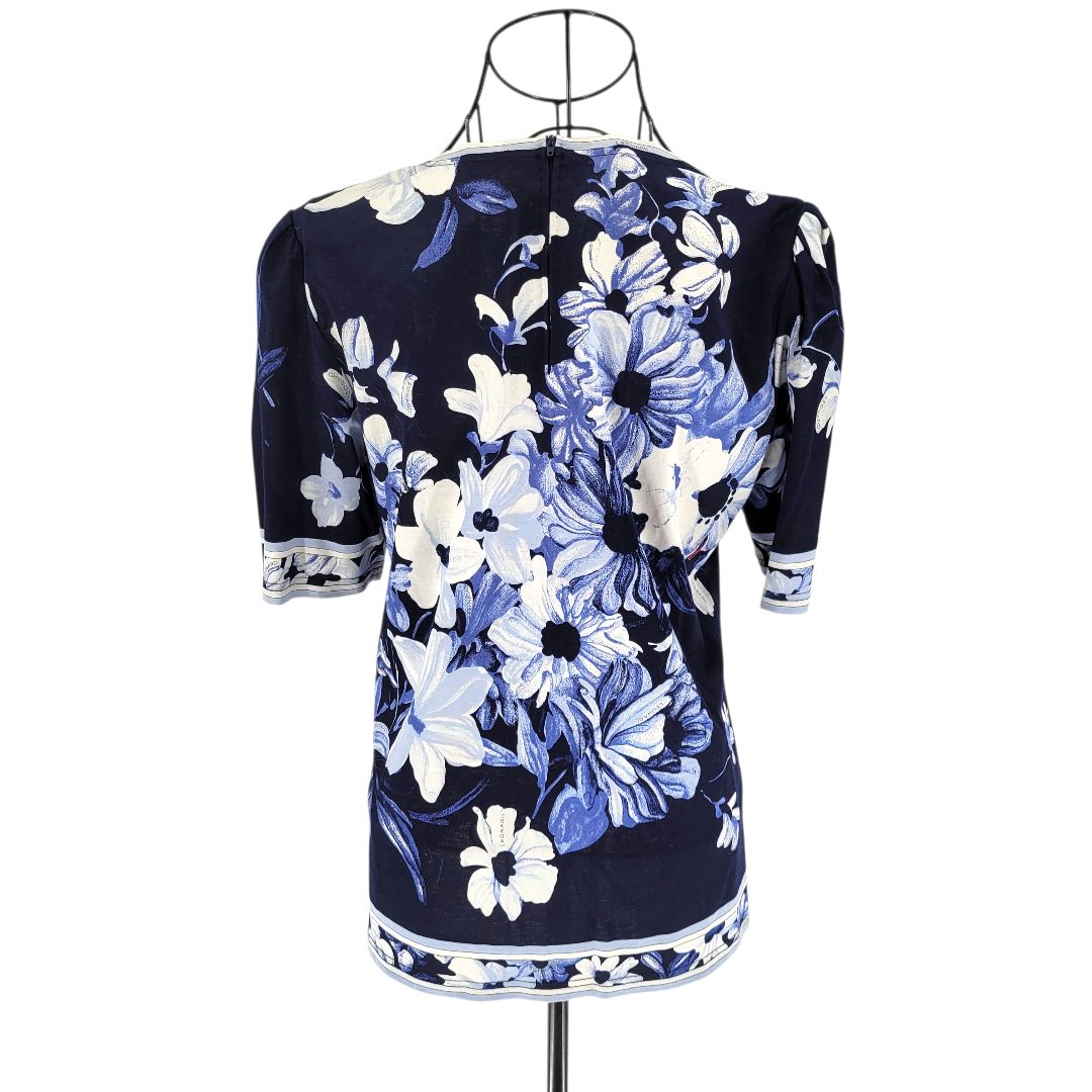 美品】LEONARD FASHION PARIS レオナール カットソー トップス ブルー