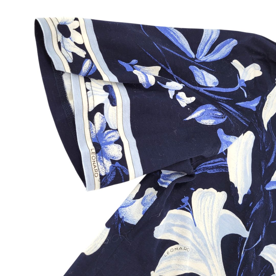 美品】LEONARD FASHION PARIS レオナール カットソー トップス ブルー