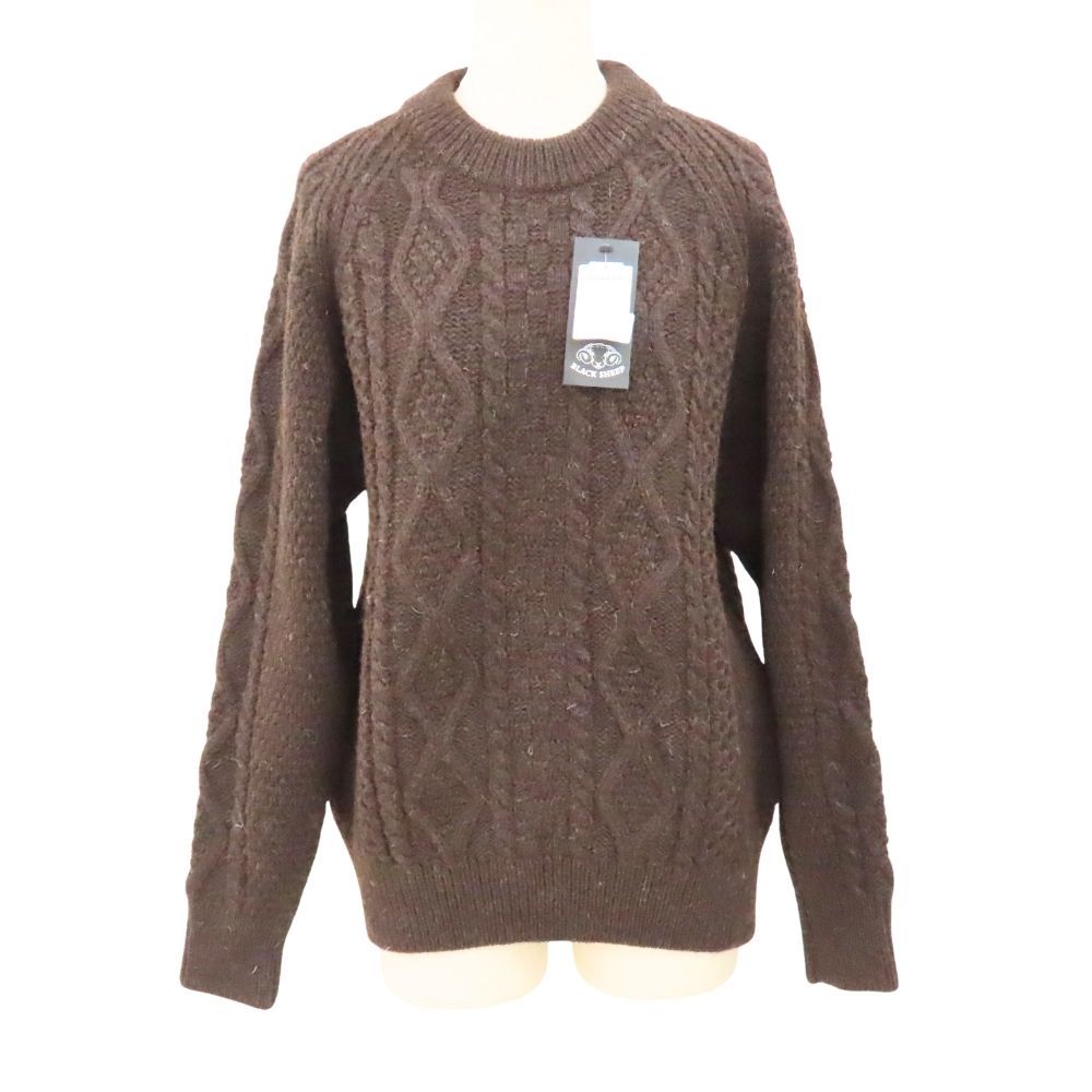 中古】 Black Sheep ブラックシープ セーター ブラウン ウール100 