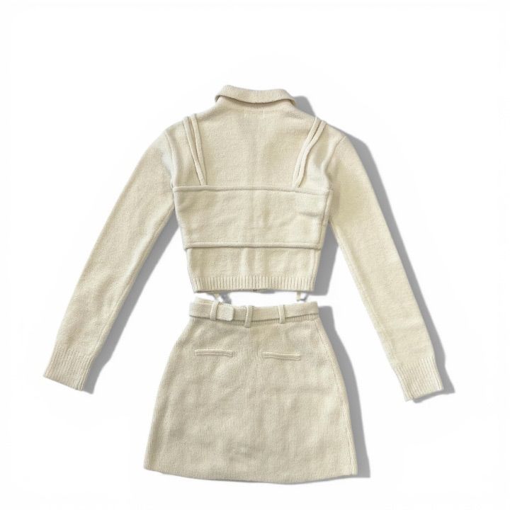 25SS Darich ダーリッチ ビスチェドッキングニット ベルトニットミニ