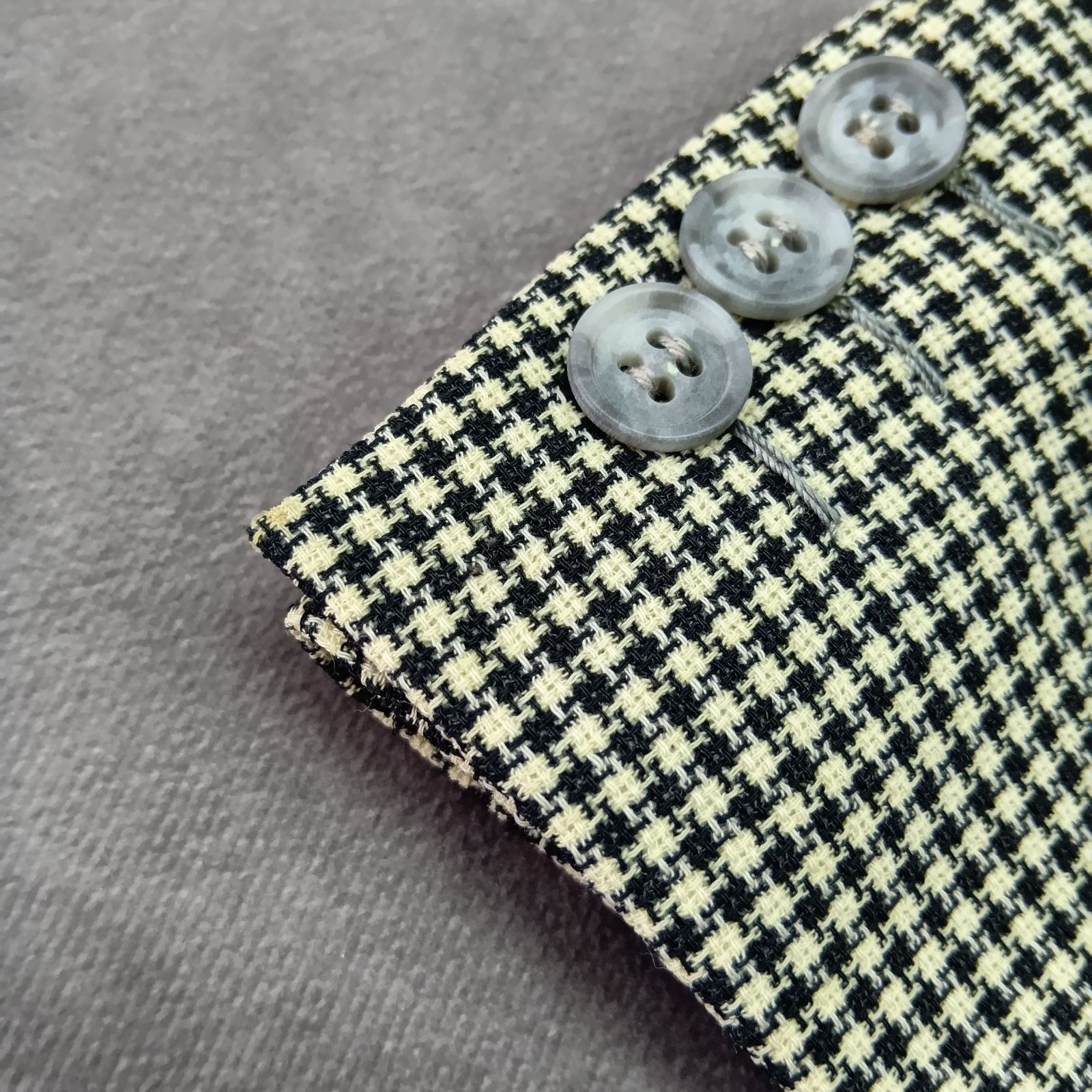 ヴァレンティノ ガラヴァーニ 千鳥格子 ダブルジャケット ブレザー 総柄 M〜L VALENTINO GARAVANI テーラードジャケット ブレザー シングル 背抜き