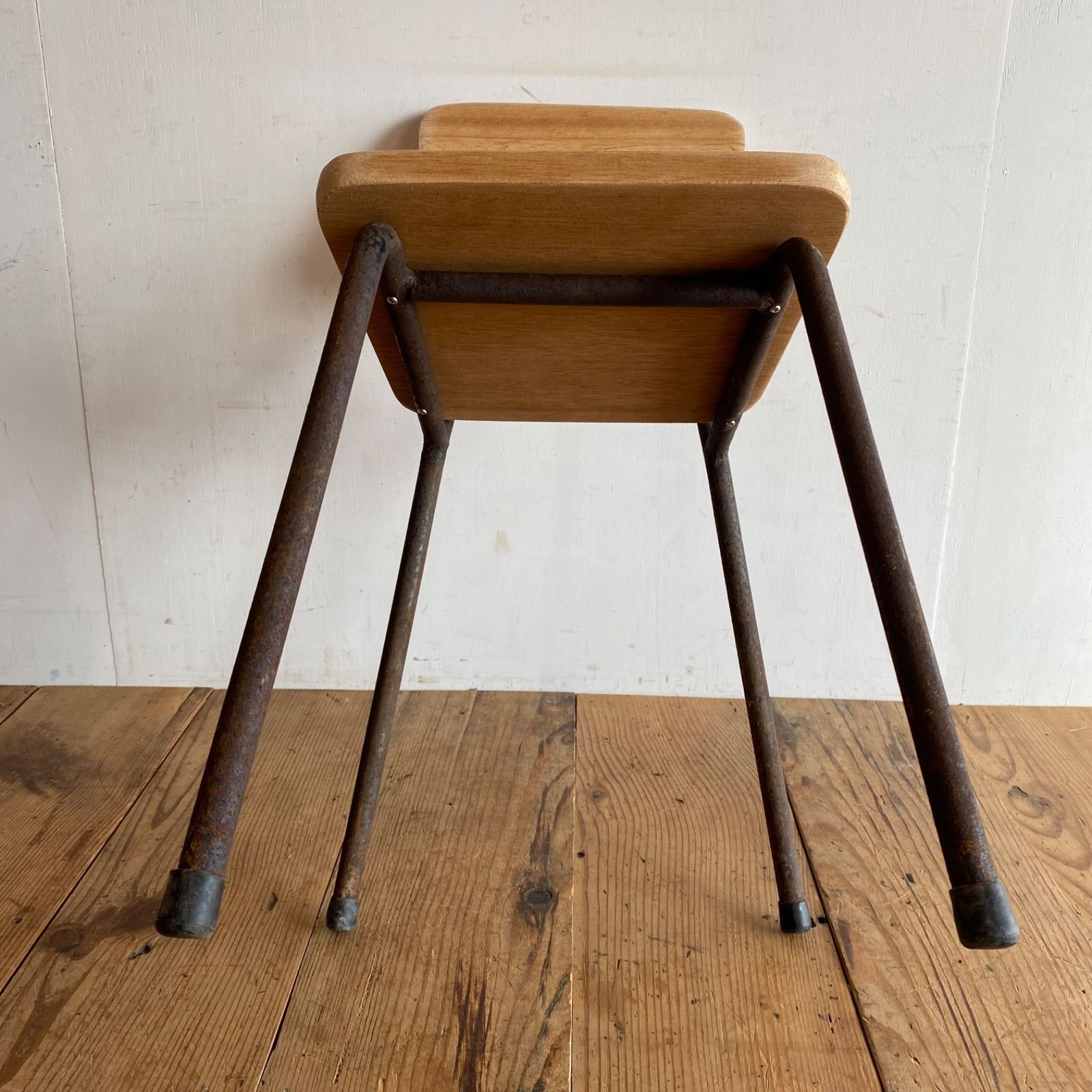 レトロ ヴィンテージ 古道具 古家具 スツール スタッキング 木製