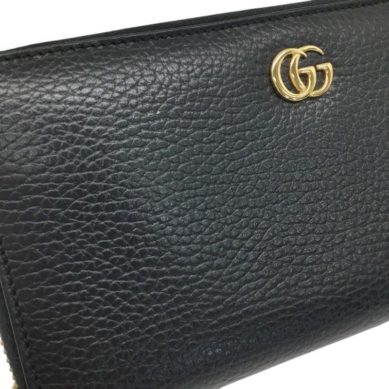GUCCI【グッチ】ダブルGジップアラウンドウォレット ラウンド