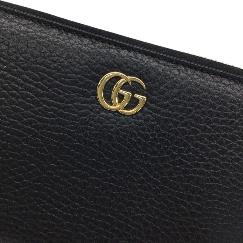 GUCCI【グッチ】ダブルGジップアラウンドウォレット ラウンド